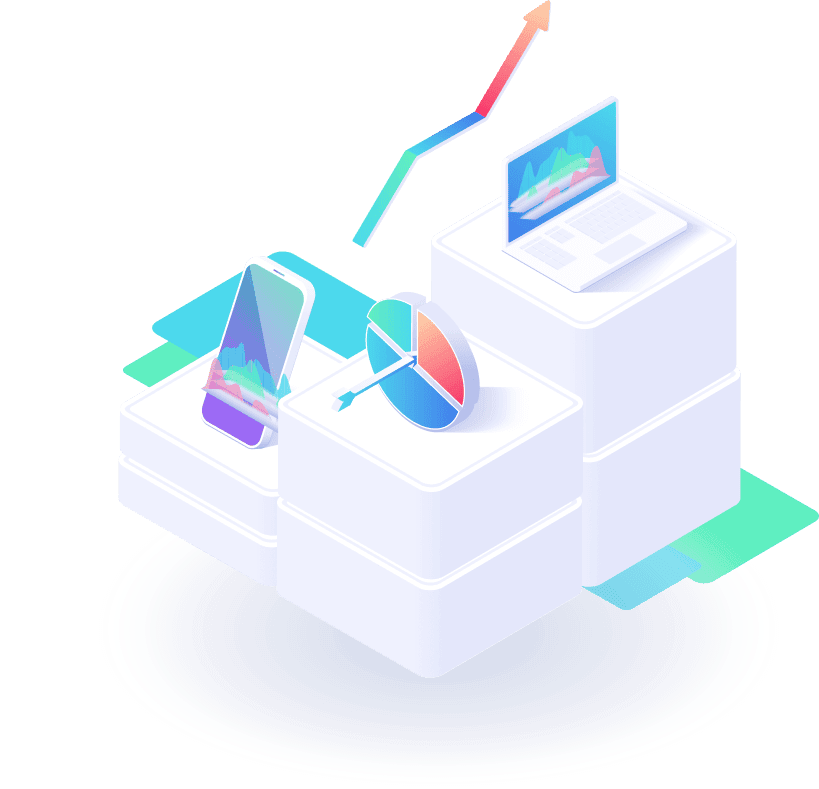 Illustration representing the integration of AI and automation tools to optimize workflows and business management.